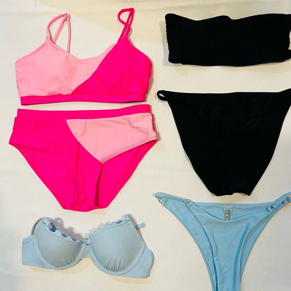 Shade & Shore Blue - Top Shein Blue Bottoms Wild Fable Black Bottom Bundle